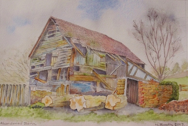 Abandoned Barn, painted 2017