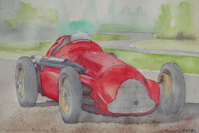 1951 alfa Romeo F1, painted 2018