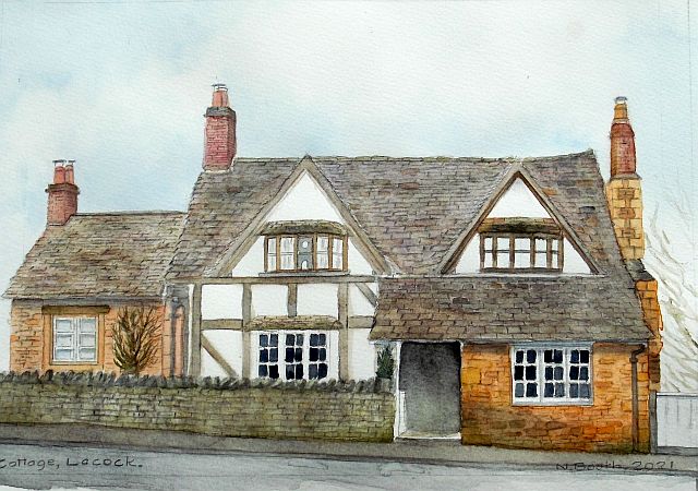 Cottage Lacock, painted 2021