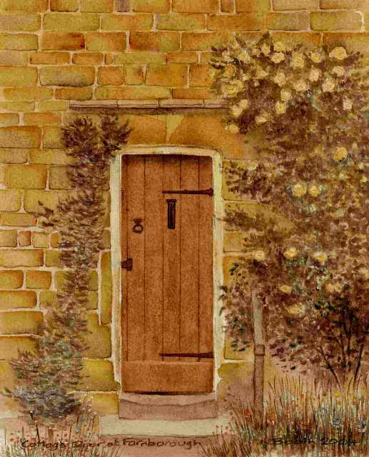Cottage Door at Farnborough, painted 2004