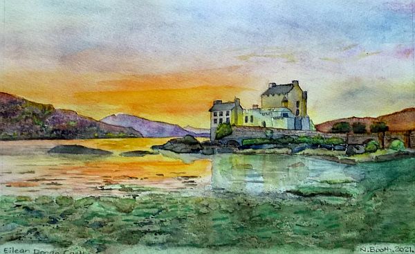 Eilean Donan Castle, painted 2021