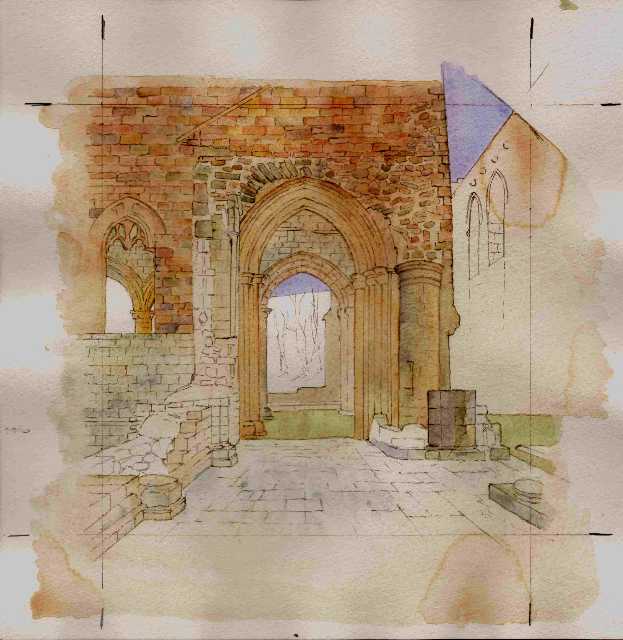 Furness Abbey 4, painted 2007