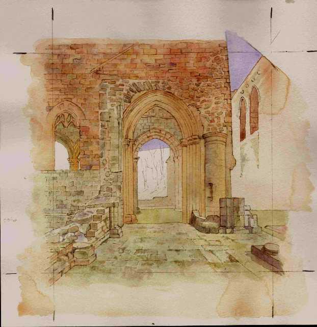 Furness Abbey 5, painted 2007