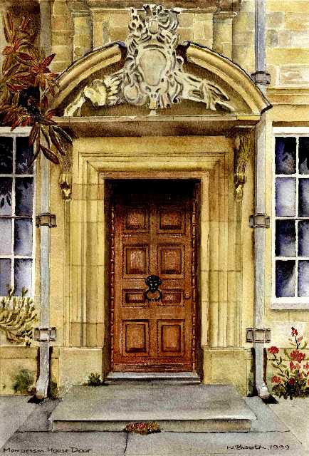 Mompesson House Door, painted 1999