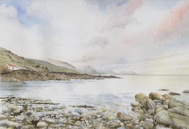 Niarbyl Bay Isle of Man, painted 2012