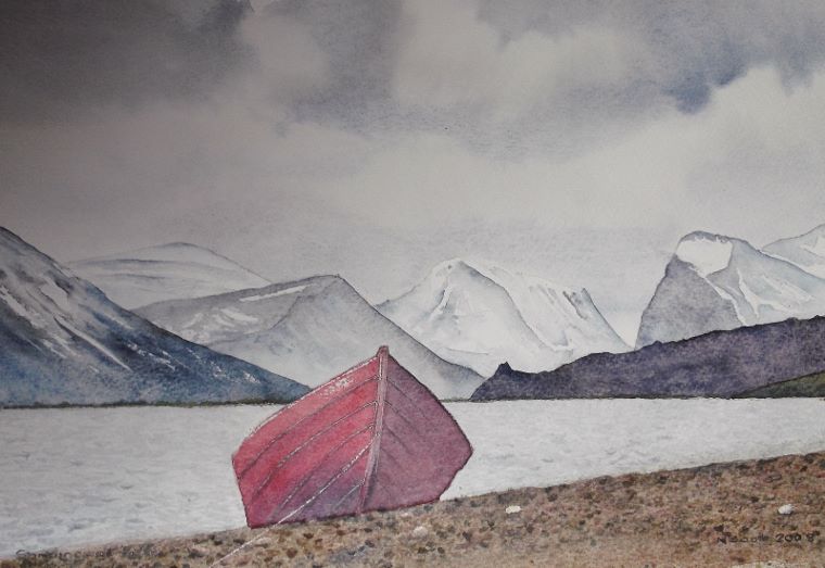 Scandinavian Lake, painted 2008